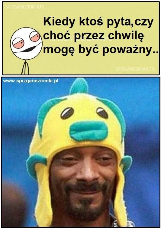 Przez chwilę poważny