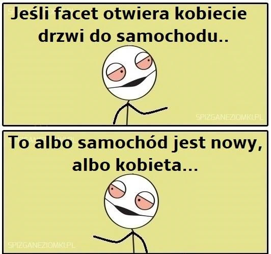 Otwieranie drzwi kobiecie