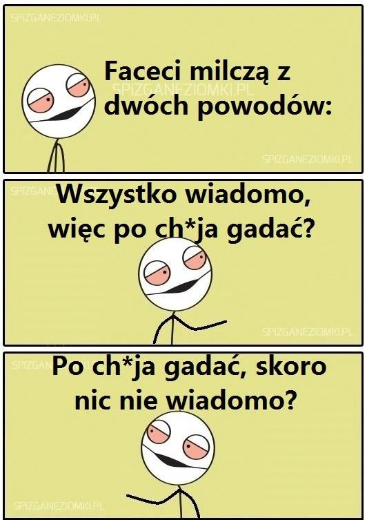 Faceci milczą