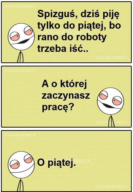 Melanż przed pracą