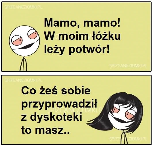 W moim łóżku leży potwór