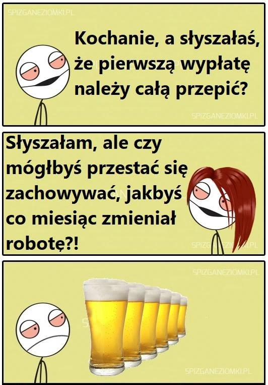 Pierwsza wypłata