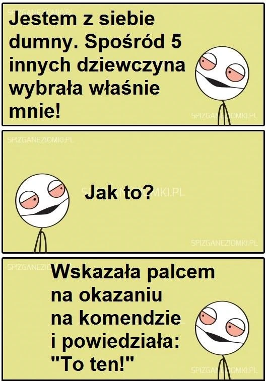 Spizguś dumny z Siebie