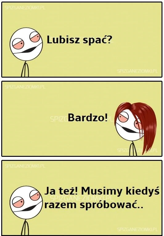 Lubisz spać?