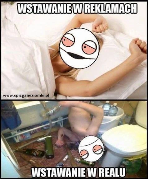Wstawanie w reklamach