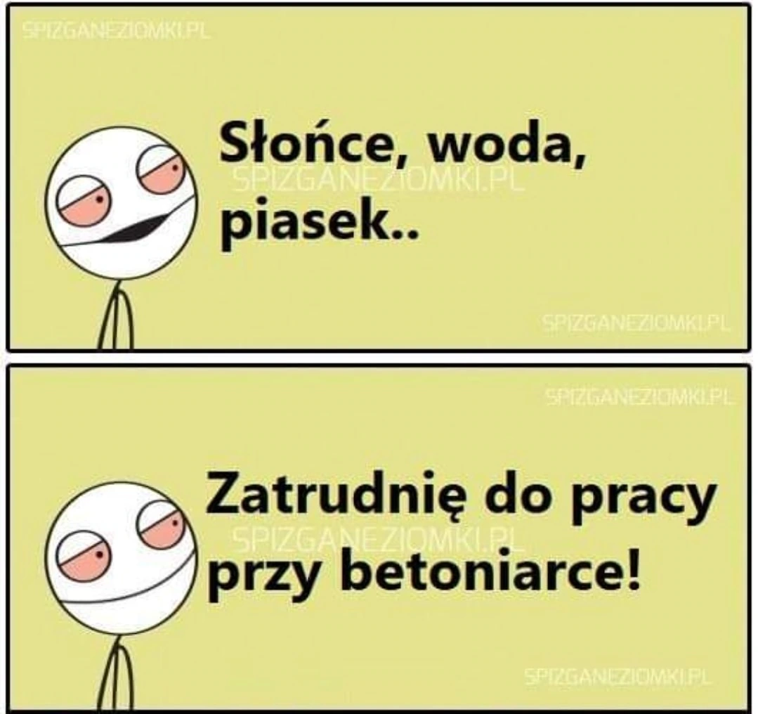 Słońce woda piasek taka sytuacja