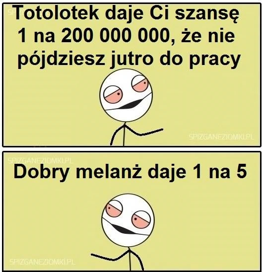 Szanse na pójście do pracy