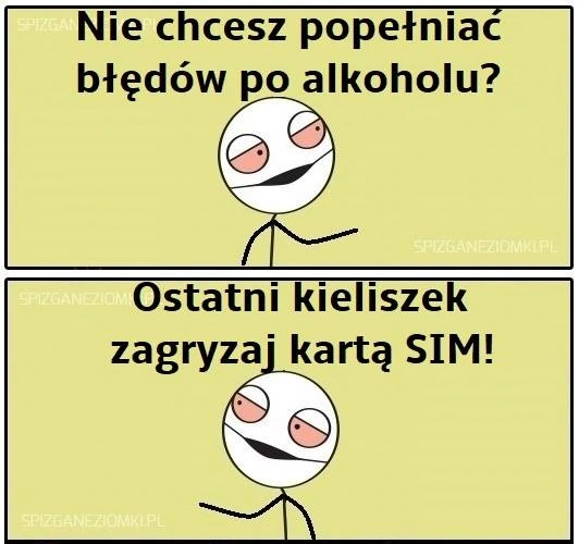 Błędy po alkoholu