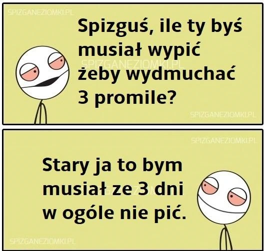 Ile ty byś musiał wypić?